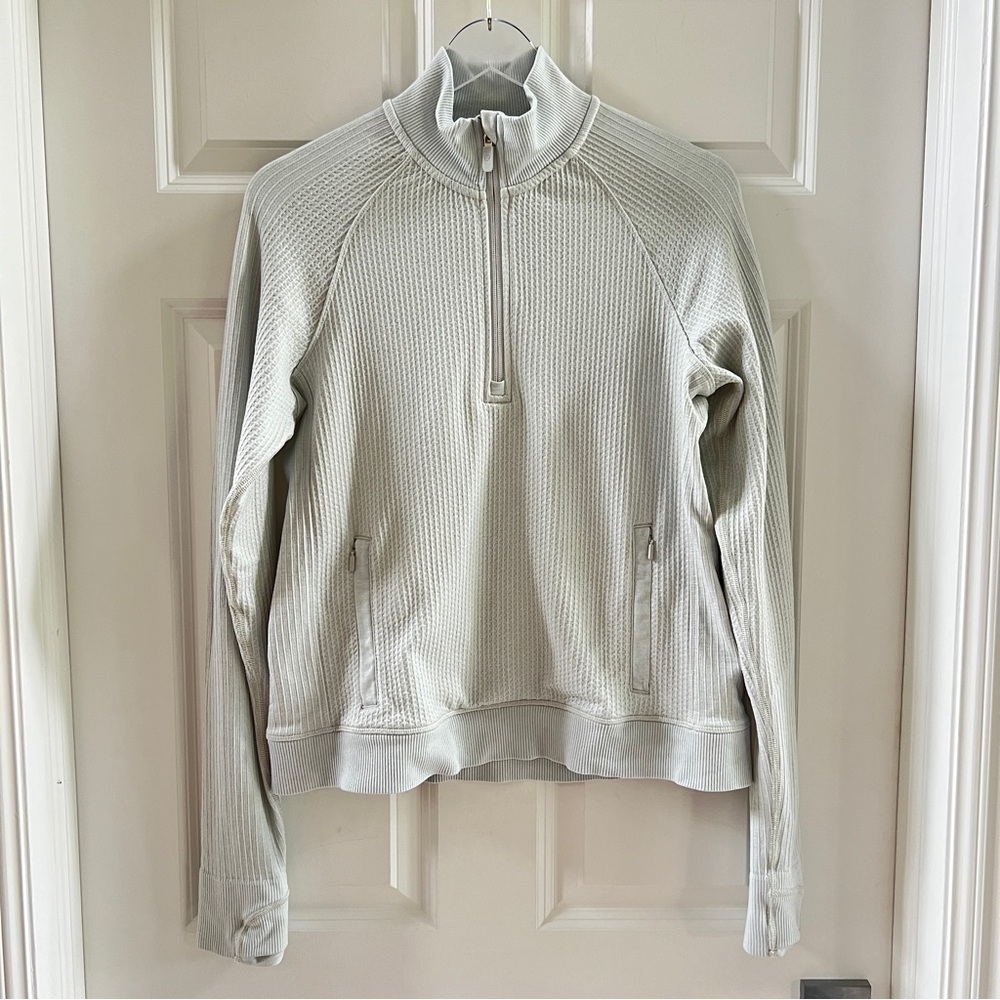 lululemon athletica Light Gray Quarter-Zip Pullover - Picture 5 of 11